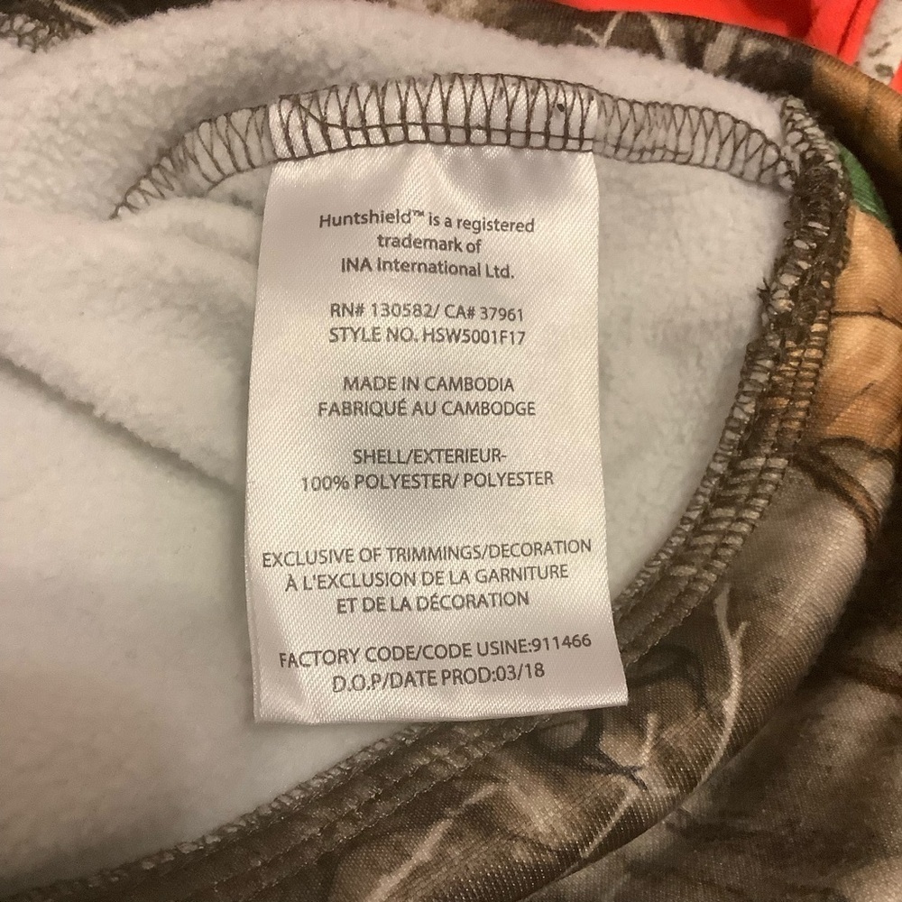 HUNTSHIELD CAMO PULLOVER  HOODIE/SWEATER/ Size L - Picture 15 of 15